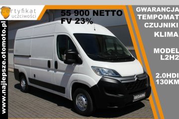 *55 900 netto* L2H2, Gwarancja, klima, tempomat