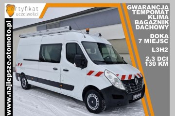 Gwarancja, L3H2, BRYGADÓWKA, 7 miejsc DOKA, klima, tempomat, hak