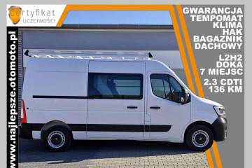 Gwarancja, L2H2, BRYGADÓWKA, DOKA, 7 miejsc, klima, hak, tempomat