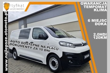 Gwarancja, wersja LONG,BRYGADÓWKA, 6 MIEJSC, DOKA, klima, tempomat