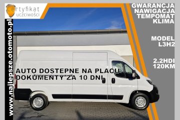 Gwarancja, L3H2, 2021 IX, nawigacja, klima, tempomat, czujniki