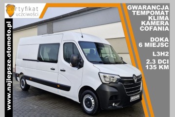 Gwarancja, L3H2, BRYGADÓWKA, 6 miejsc, DOKA, klima, tempomat