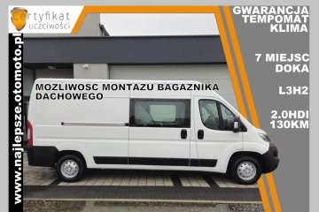 Gwarancja L3H2, 7 miejsc, Brygadówka, DOKA ,, tempomat, klima