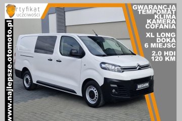 Gwarancja, XL LONG, BRYGADÓWKA, DOKA, 6 miejsc, kamera cofania, klima