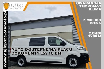 Gwarancja, wersja LONG,BRYGADÓWKA, 6 MIEJSC, DOKA, klima, tempomat