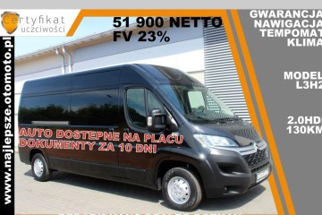 * 51 900 netto* L3H2, Gwarancja, nawigacja, klima, tempomat