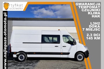 Gwarancja, L3H2, BRYGADÓWKA, 7 miejsc, DOKA, tempomat, klima, czujniki