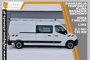 Gwarancja, L3H2, BRYGADÓWKA, 7 miejsc DOKA, klima, tempomat, hak