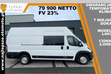 *79 900 netto* L4H3 BRYGADÓWKA, 7 miejsc, DOKA, gwarancja, klima