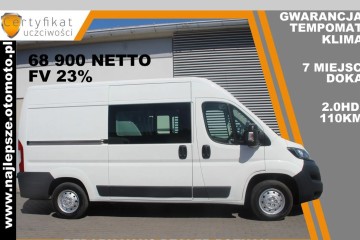 * 68 900 netto* Gwarancja, L2H2, BRYGADÓWKA, 7 miejsc, DOKA, klima