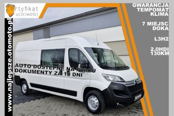 Gwarancja L3H2, 7 miejsc, Brygadówka, DOKA ,, tempomat, klima