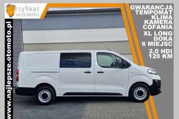 Gwarancja, XL LONG, BRYGADÓWKA, DOKA, 6 miejsc, kamera cofania, klima