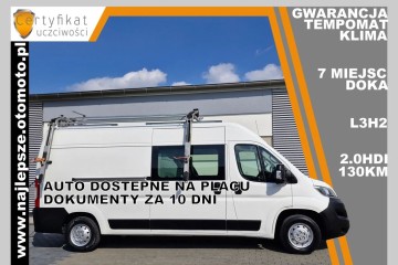 Gwarancja L3H2, 7 miejsc, Brygadówka, DOKA ,, tempomat, klima