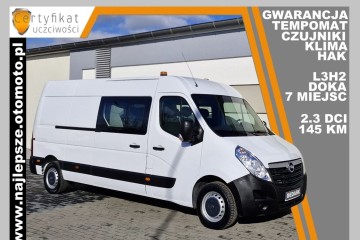 Gwarancja, L3H2, BRYGADÓWKA, 7 miejsc, DOKA, tempomat, klima, czujniki